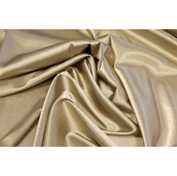 Metráž - jednobarevný satén BÉŽOVÝ Saten-N - Béžová, 137-140cm