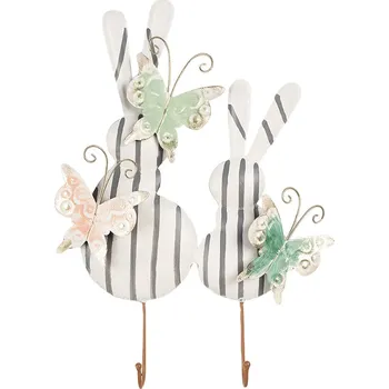 Věšák Clayre & Eef - Nástěnný kovový věšák 6Y5600