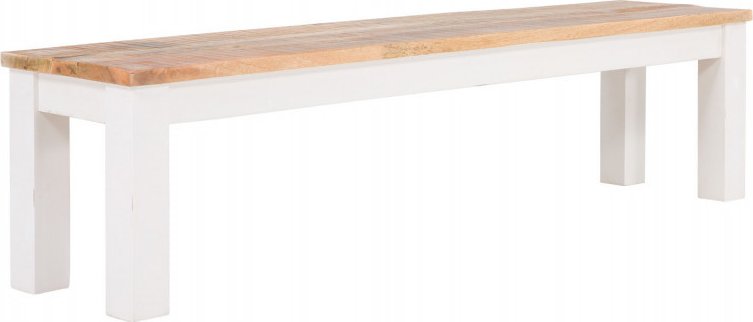Jídelní lavice masiv 140x40 Madagaskar mango slonová kost