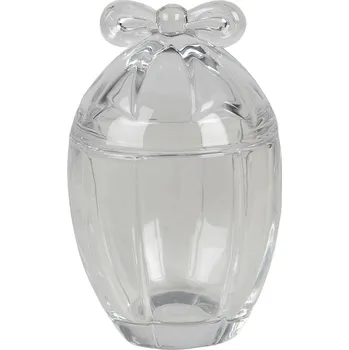 Dóza na potraviny Clayre & Eef - Skleněná dózička na cukrovinky EGG 6GL3388