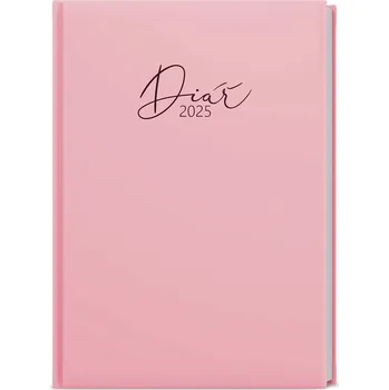 Baloušek Tisk Prokop Lamino B6 týdenní 2025, růžový