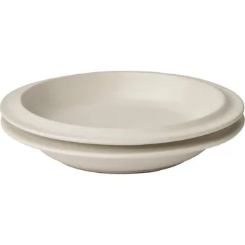 Talíř Bolia Hluboký talíř Edge Deep Plate Ø21 cm 2ks, ecru stoneware