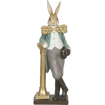 Clayre & Eef - Dekorativní figurka vyfešákovaného králíka 6PR3161