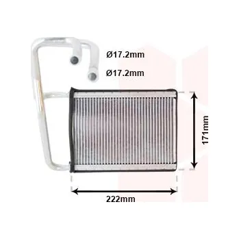 Výměník tepla Výměník tepla, vnitřní vytápění AGB 4113N8-1