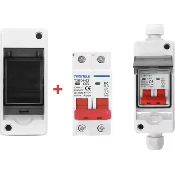 Jistič MXM Venkovní rozvodná krabice IP65 s DC MCB jističem pro fotovoltaiku