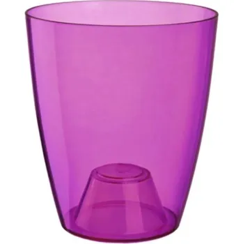 Květináč Obal na orchideje plastový Ornella Ø 11 cm tmavě fialový