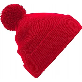 Čepice Beechfield Dětská čepice s bambulkou ve stejné barvě Barva: červená klasická CB426B