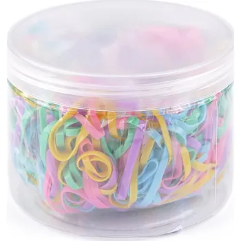 Malé gumičky do vlasů / na balení v dóze