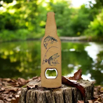 Otvírák art-wood.cz Dřevěný otvírák - kapr, štika
