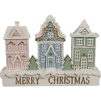Vánoční dekorace Clayre & Eef - Dekorativní perníkové chaloupky 6PR4204