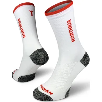 Pánské ponožky Northman Cyklistické ponožky Etape se speciálním měkčením Velikost: 39-41 Bílé Cyklistické Ponožky se Speciálním Měkčením