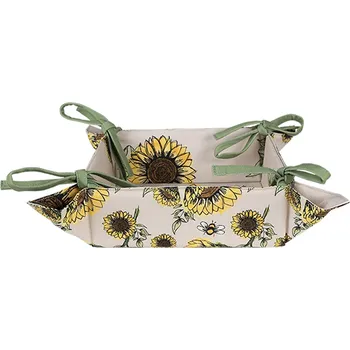 chlebník Clayre & Eef - Košík na pečivo SUNNY SUNFLOWERS SUS47