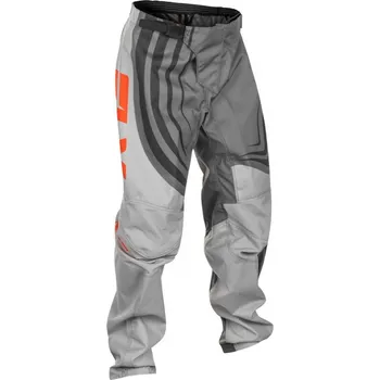 Moto oblečení kalhoty F-16, FLY RACING - USA 2025 dětské (šedá/oranžová, vel. 22)
