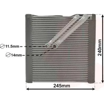 Výparník klimatizace Výparník, klimatizace AGB 9555P8-1