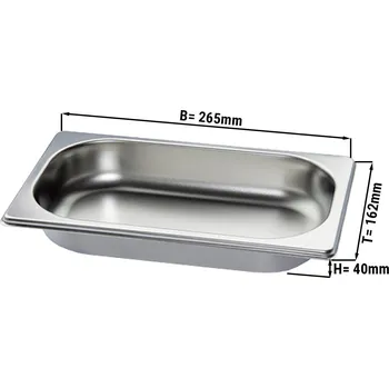 Dóza na potraviny G.Gastro GN nádoba 1/4 - hloubka 40 mm