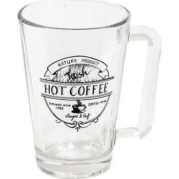 Clayre & Eef - Sklenička s ouškem HOT COFFEE 6GL4253