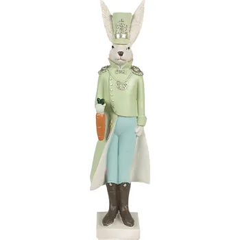 Clayre & Eef - Dekorativní figurka králíka s mrkví 6PR4131