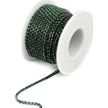 Galanterie Štrasový prýmek / borta šíře 2,4 mm