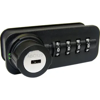 Zámek na kolo LEHMANN Zámek číselný Free 58.01 pravý černý