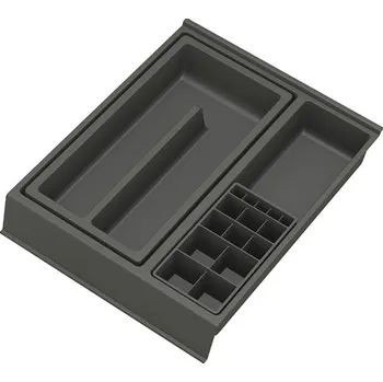 Příborník do zásuvky GOLLINUCCI Koupelnový organizér s přísl. pro hloubku 270 mm, antracit 308x242x53