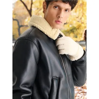 Módní doplněk Sinsay - Rukavice - krémová - 875AV-01X - 875AV-01X-S_M-1