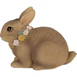 Clayre & Eef - Dekorativní figurka králíka s květinami 6PR5011