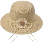 Clayre & Eef - Dámský letní klobouk z papírové slámy JZHA0112BE