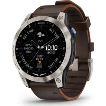 Chytré hodinky GARMIN D2™ Mach 1 Barva: D2 Mach1, Sapphire Titan/ Brown Leather Band