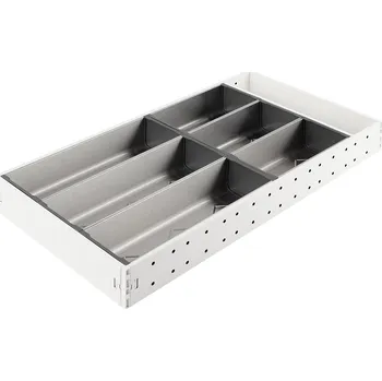 Příborník do zásuvky STRONG StrongMax příborník kompletní sada H=550, Š=276mm bílá, včetně misek 3+3