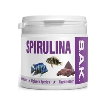 Krmivo pro rybičky S.A.K. Spirulina 25 g (150 ml) vločky
