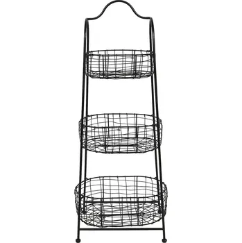 Věšák Clayre & Eef - Kovový stojan s košíky 5Y0824