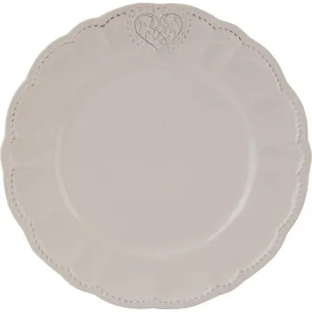 Talíř Clayre & Eef - Keramický dezertní talíř HEART HRTDPN