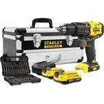 Stanley SFMCD715D2F-QW FATMAX V20 Aku bezuhlíková vrtačka s příklepem, 2 x 2.0 Ah 18 V