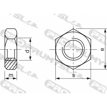 Matice Matice DIN 934 M6 |10| pozink