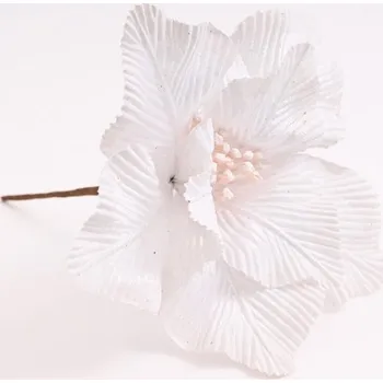 Vánoční dekorace Vánoční hvězda 25 cm, bílá