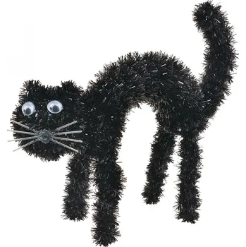 Clayre & Eef - Halloweenská dekorace BLACK CAT 65496