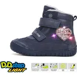 D.D.step dívčí zimní obuv W050-42707EM Barva: modrá, Velikost: 28