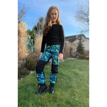 Chlapecké kalhoty Dětské softshelové kalhoty -dinosauři Velikost: 116