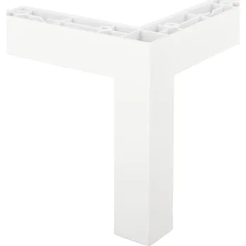 Nábytkové kování POLIPLAST StrongLegs nábytková noha FP009, 120Rmm, bílá matná