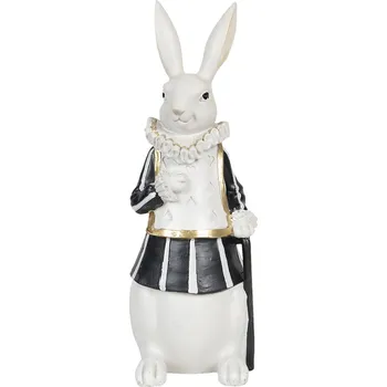 Clayre & Eef - Dekorativní figurka králíka s hůlkou 6PR3165