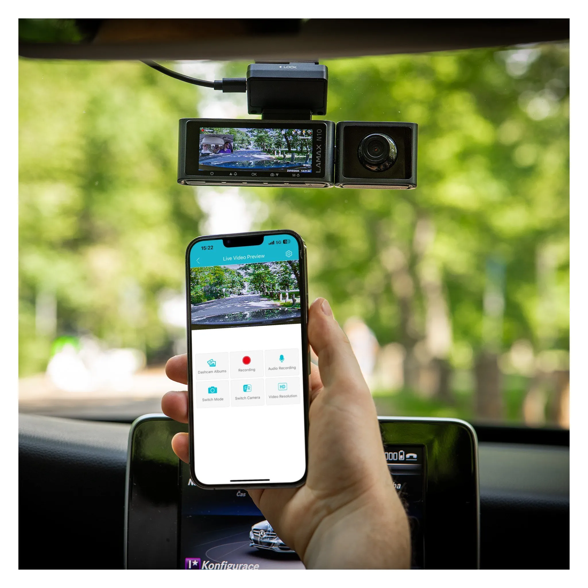 Fotografie 5 - Kamera do auta LAMAX N10 GPS 3in1
