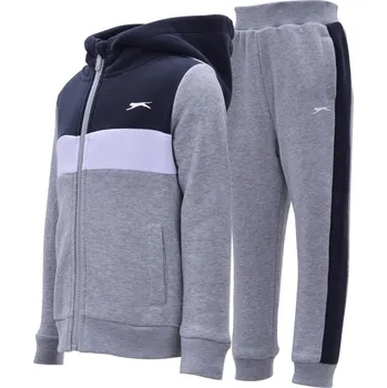 Slazenger Fleece Full Zip Tracksuit Infant Navy 4-5 Years