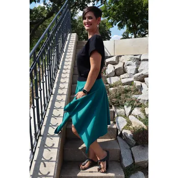 Dámská sukně Sukně cípatka - petrojelová Velikost: 40