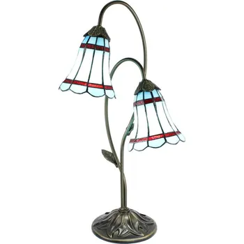 Lampička Clayre & Eef - Stolní lampa Tiffany ROYAL BLUE 5LL-6254