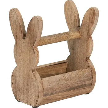 Úložný box Clayre & Eef - Dřevěná přepravka RABBIT 6H2157L