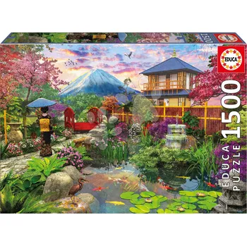 Puzzle Puzzle Japanese Garden Educa 1500 dílků a Fix lepidlo