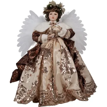 Vánoční dekorace Clayre & Eef - Dekorativní figurka pohybujícího se anděla 50778