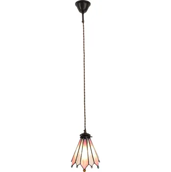 Clayre & Eef - Závěsná lampa Tiffany FLOWER DOTS 5LL-6218