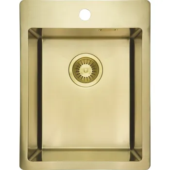 Nerezový dřez Deante Olfato ocelový dřez 50.5x39 cm zlatá ZPO_R10E