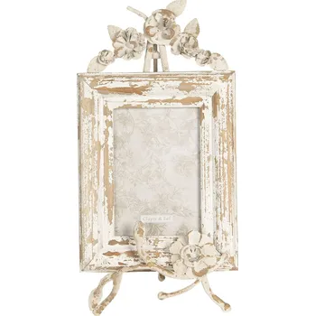 Rám na obraz Clayre & Eef - Dřevěný rámeček na fotografii s kovovou ozdobou 2F0749